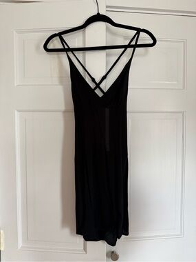 Urban Outfitters Black Strappy Slip Dress